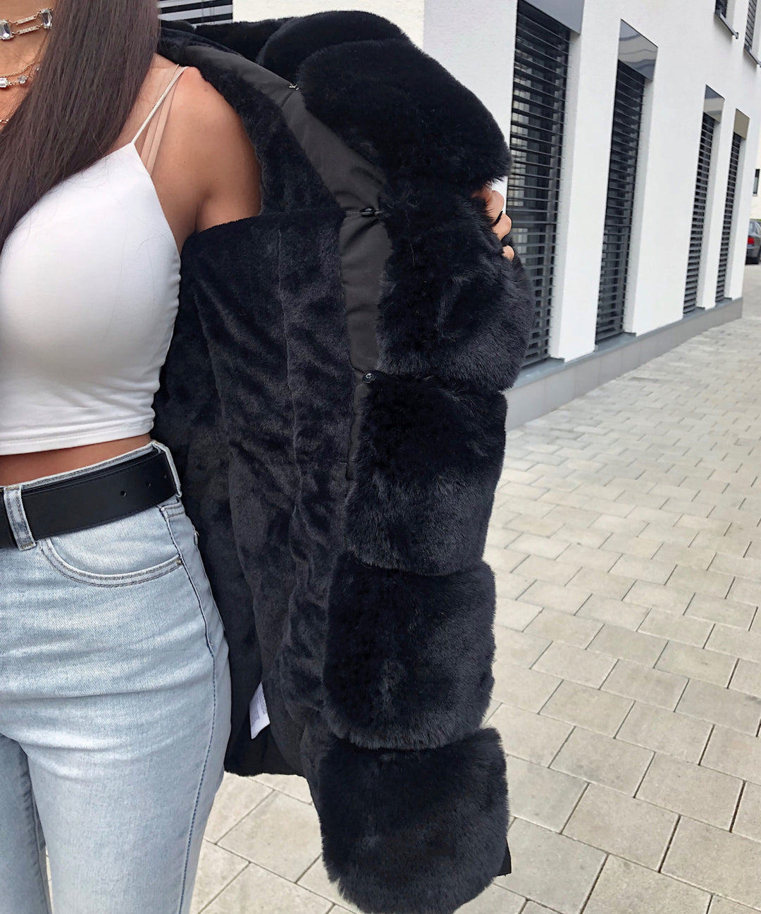 manteau parka fourrure