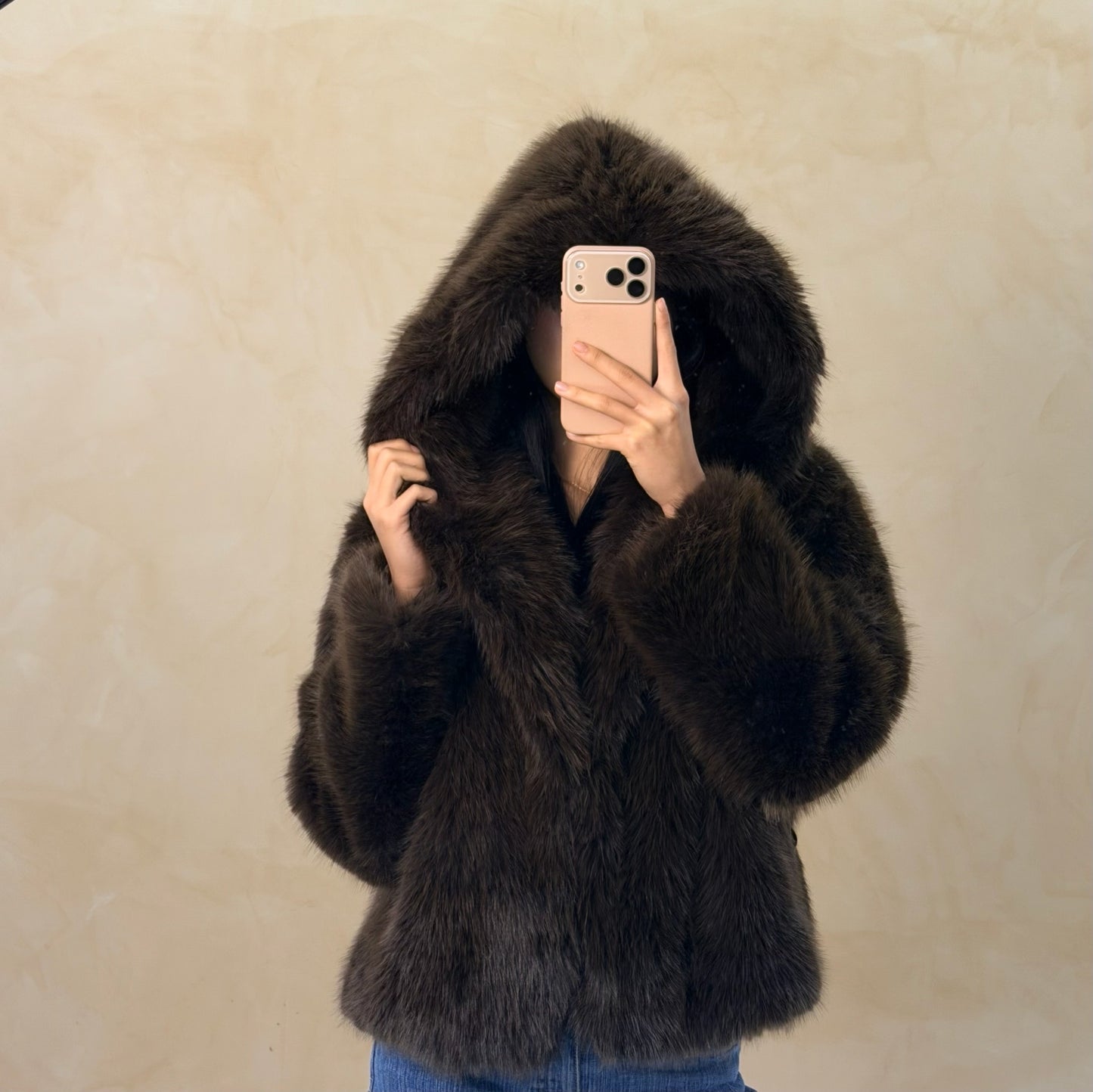 Fourrure capuche Nala