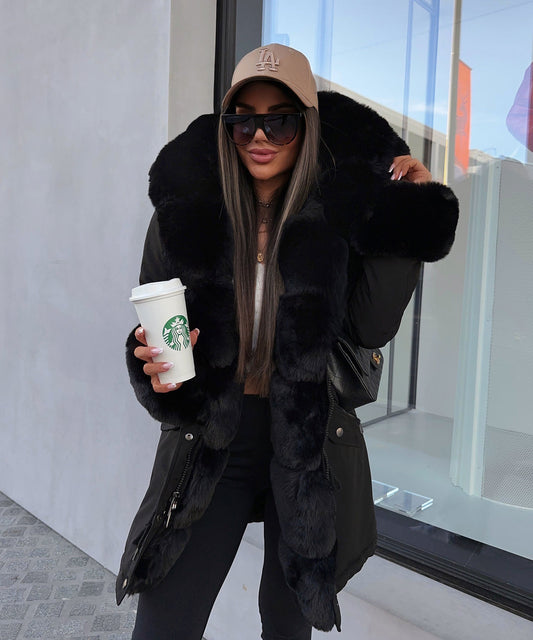 manteau parka fourrure