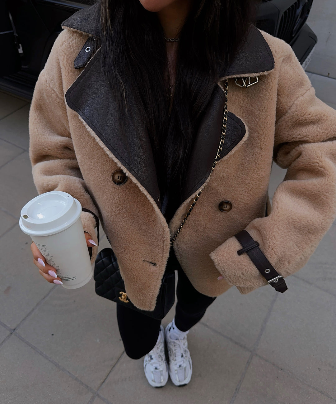 blouson aviateur bi matière