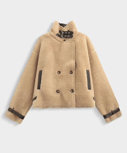 blouson aviateur bi matière