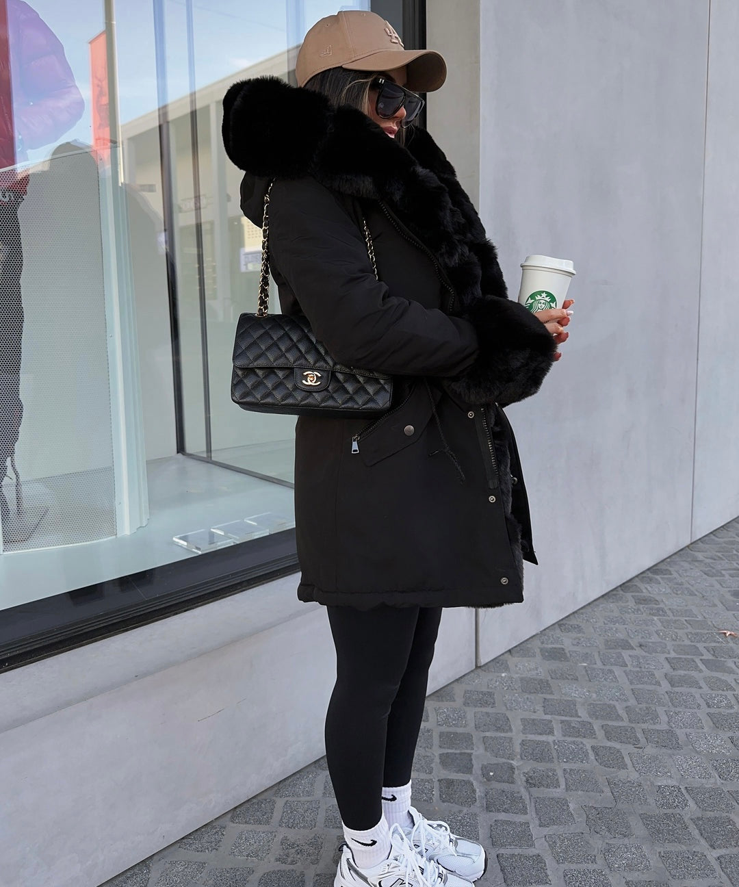 manteau parka fourrure