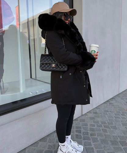 manteau parka fourrure