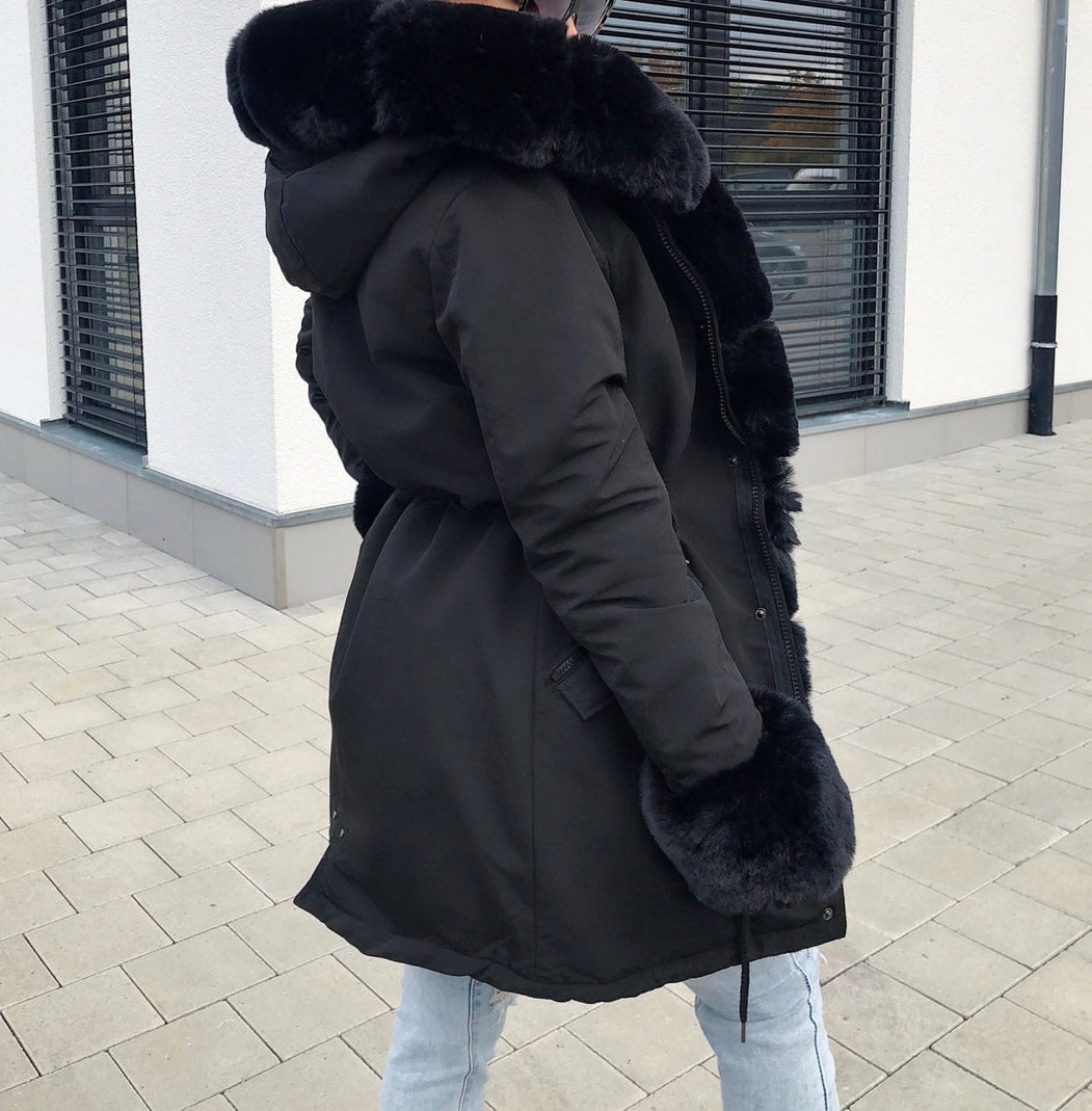 manteau parka fourrure