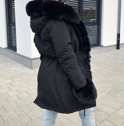 manteau parka fourrure