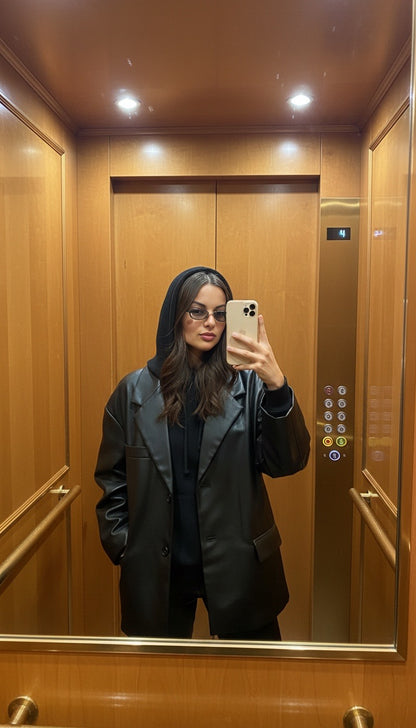 Cagoule en maille côtelée