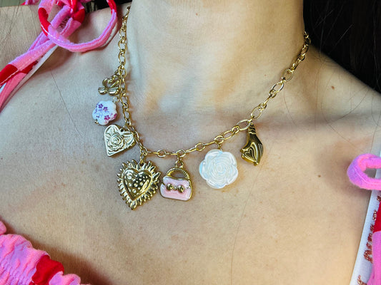 Collier rosa