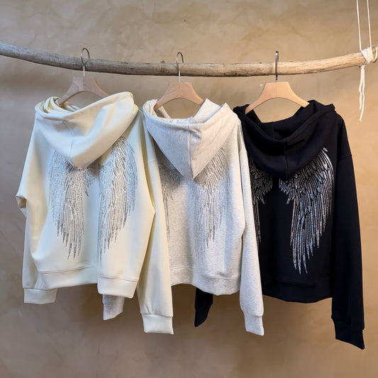 Veste angel strass création parisienne