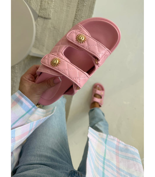 sandales rose soleil