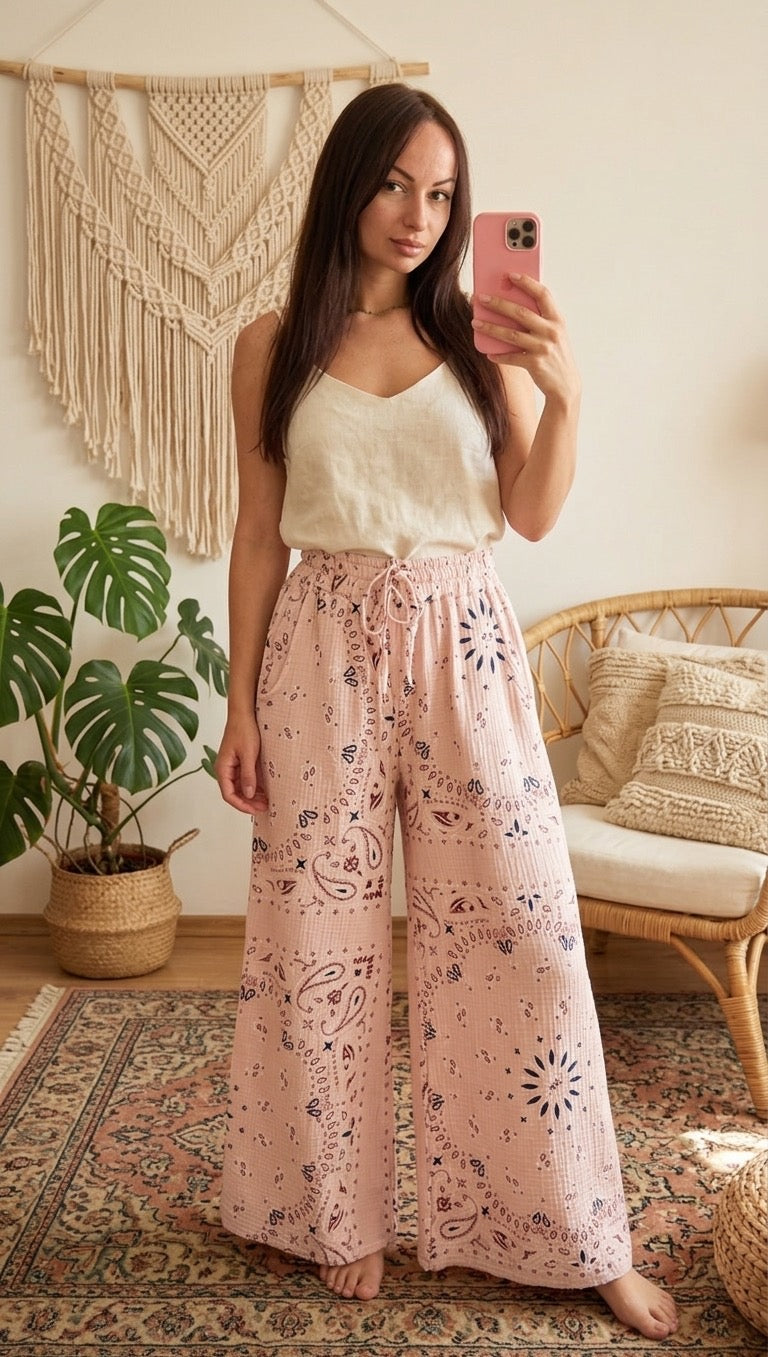 Pantalon Lucy rose nude